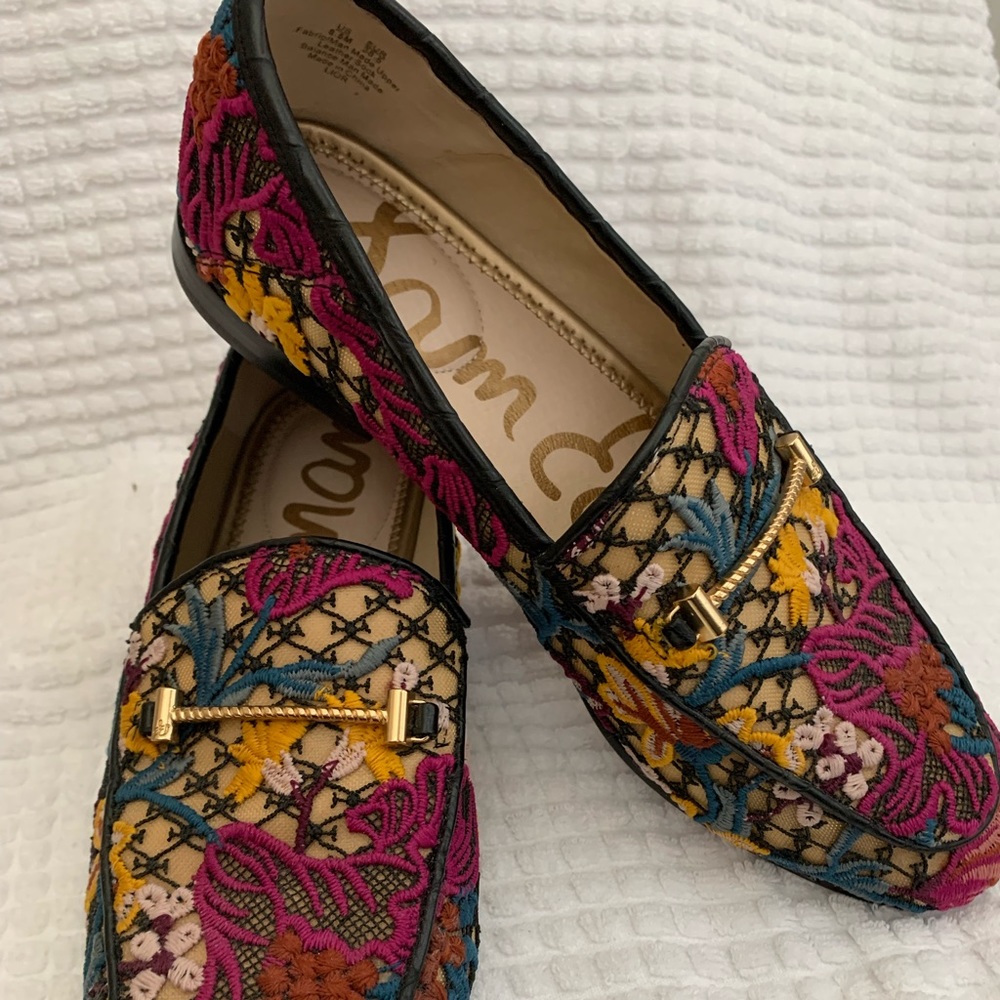 Sam Edelman Lior Loafer Bright Multi Floral Shoe, 8.5